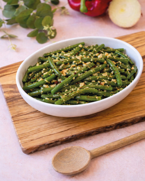 HARICOTS VERTS EN PERSILLADE - 3 personnes